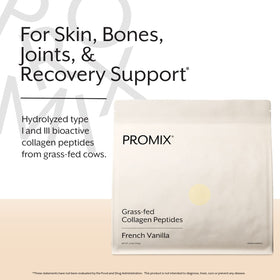 ProMix Nutrition Poudre de Collagène Aromatisée Vanille 1179g en utilisation dans un smoothie