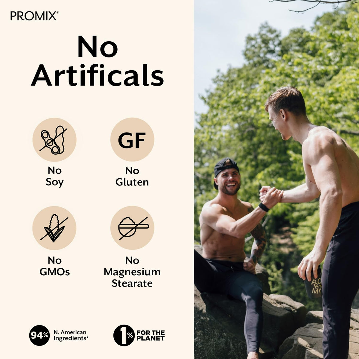 ProMix Nutrition Vitamine D3 K2 sur une table avec d'autres compléments alimentaires