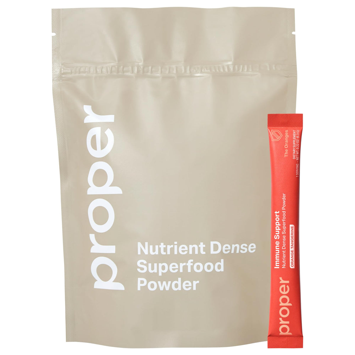 Proper complément alimentaire orange tangerine en poudre, packaging avant