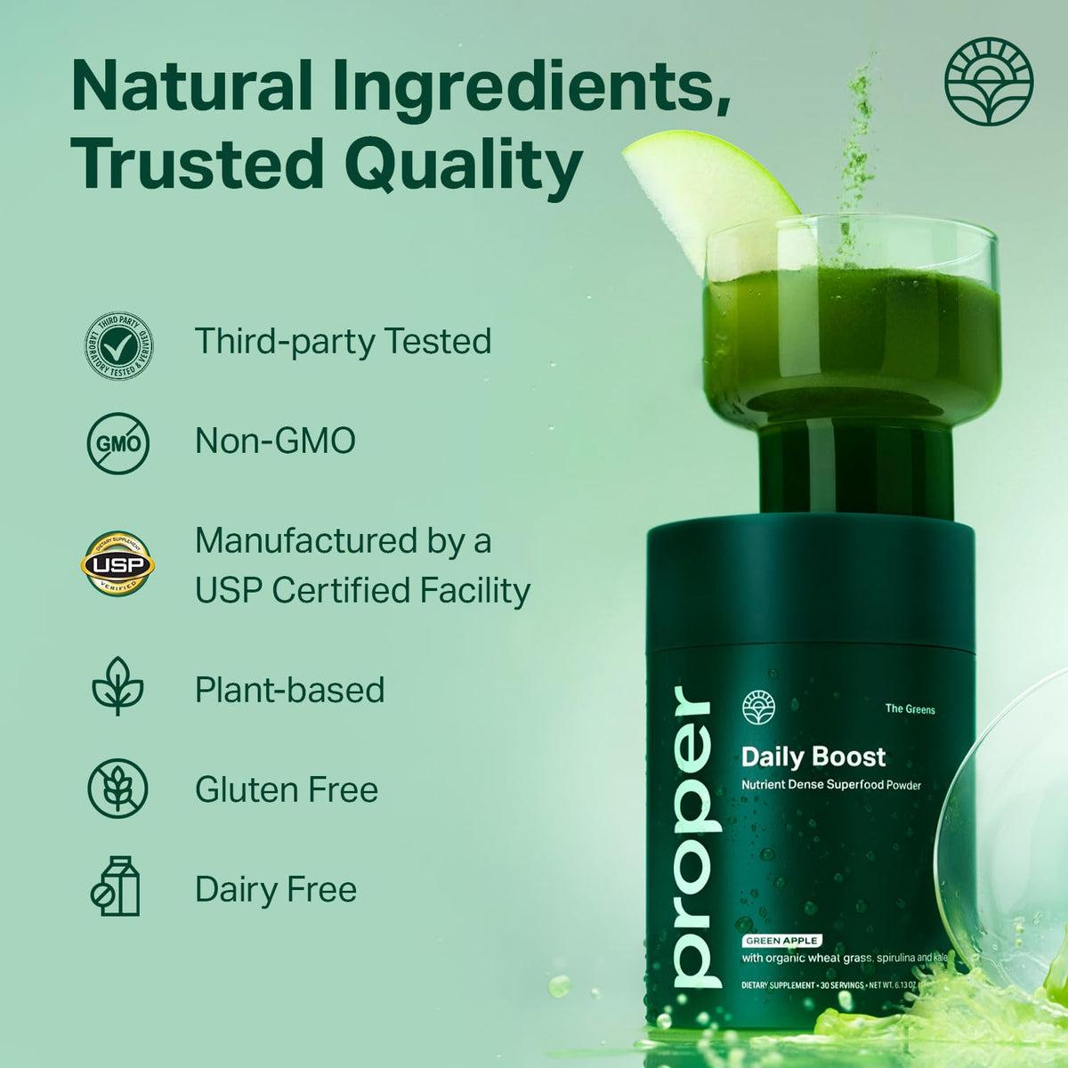 Proper Poudre de Superaliment Bio, vue de côté