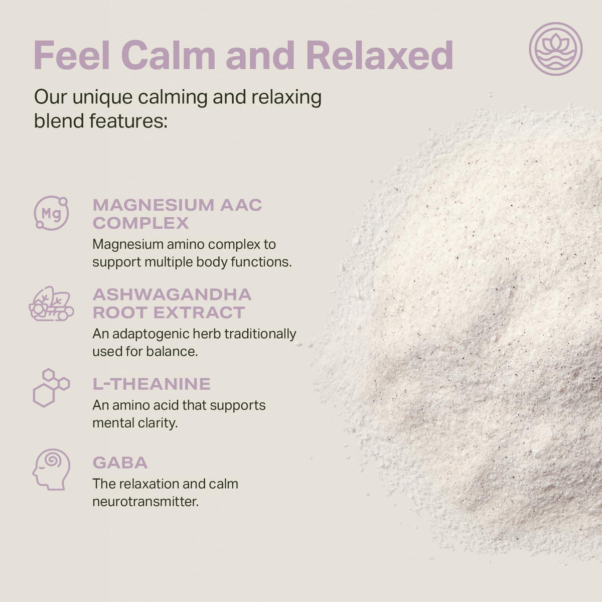 Proper The Lavenders Calming Aid ingredients list on packaging
