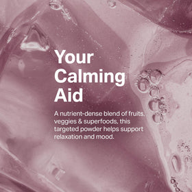 Proper The Lavenders Calming Aid scoop showing lavender powder