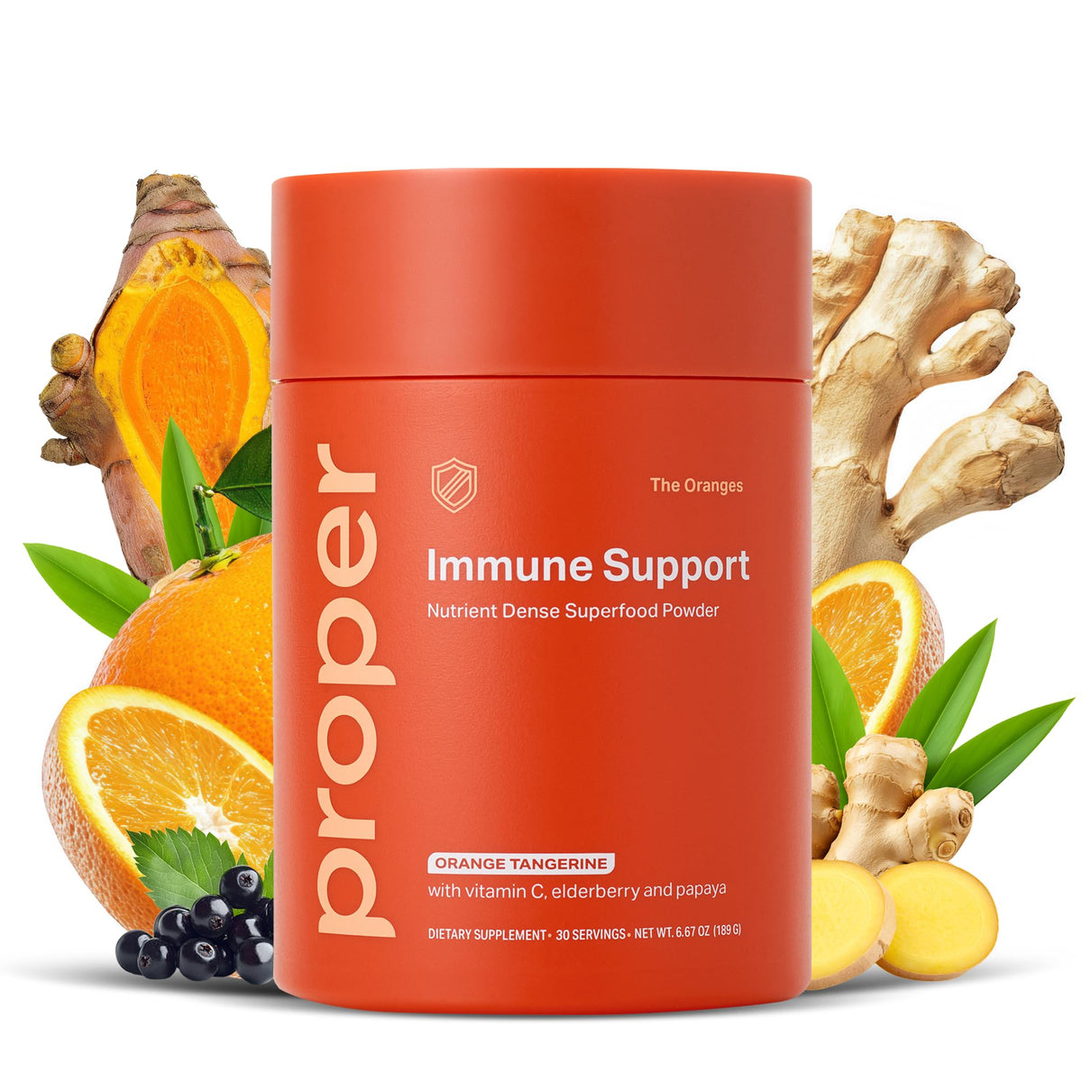 Proper The Oranges Poudre Superaliment 249g vue de face avec emballage