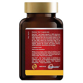 Propolis Rouge Brésil 120 capsules Confidence USA vue latérale
