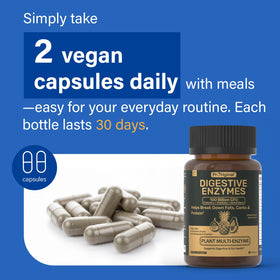 Proriginal Multi-Enzymes 120 Capsules avec d'autres compléments alimentaires