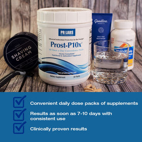 Prost-P10x bouteille avec arrière-plan naturel