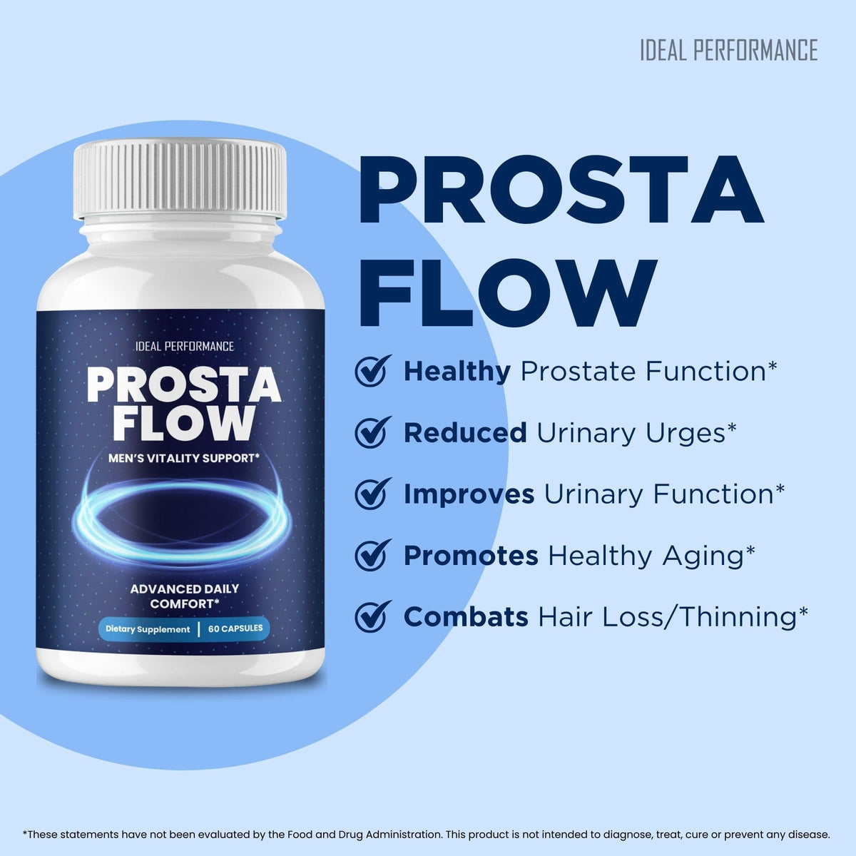 Prosta Flow Capsules - mise en scène avec d'autres compléments alimentaires