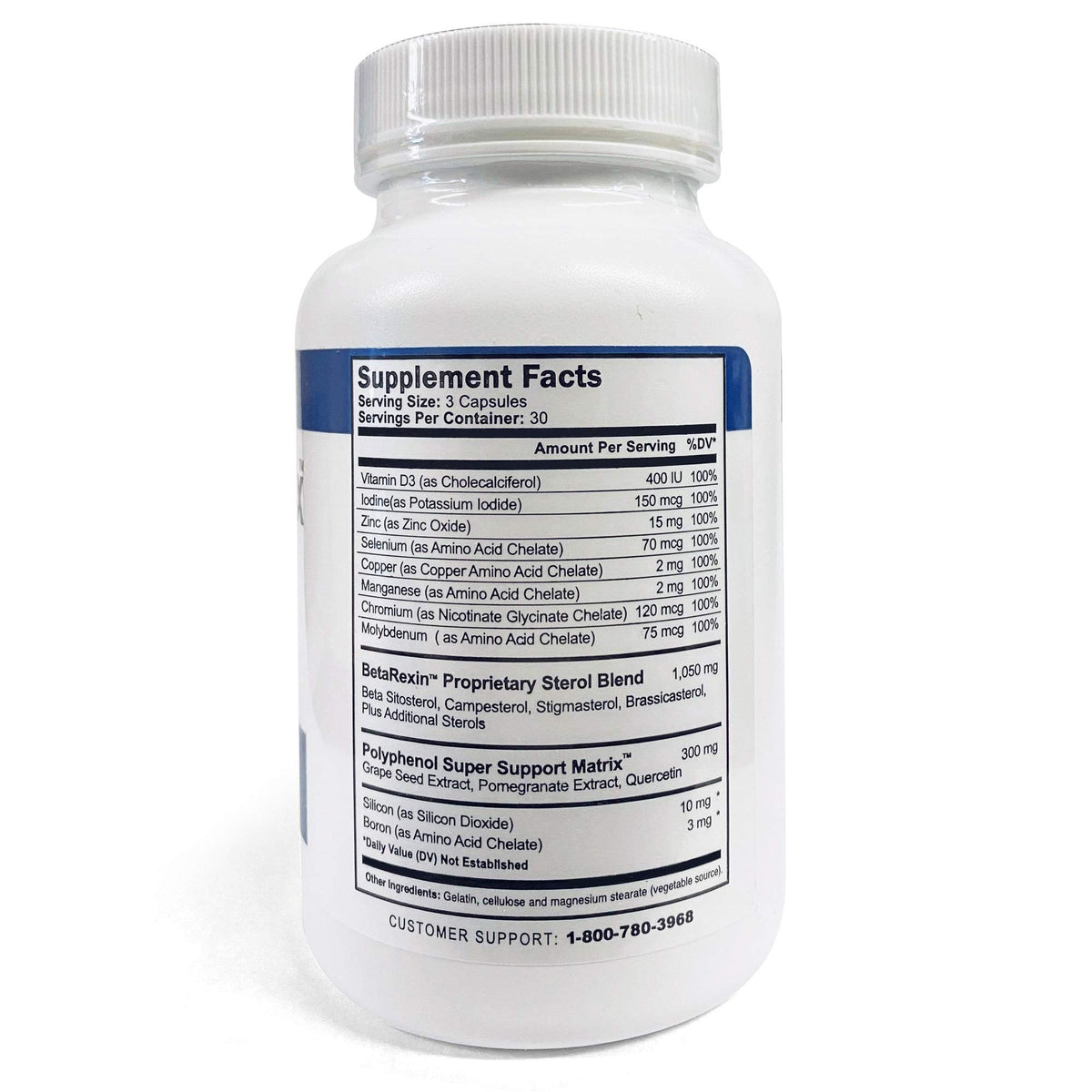 ProstaGenix Complément Alimentaire Prostate 90 Capsules vue de côté