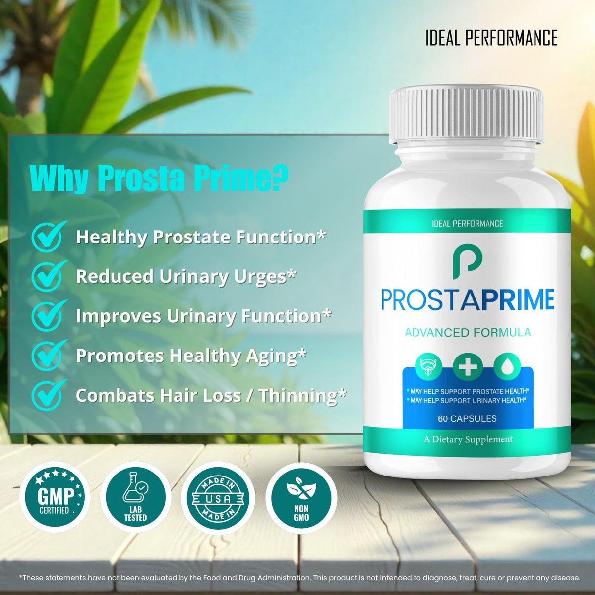 ProstaPrime capsules pour hommes, gros plan sur la capsule