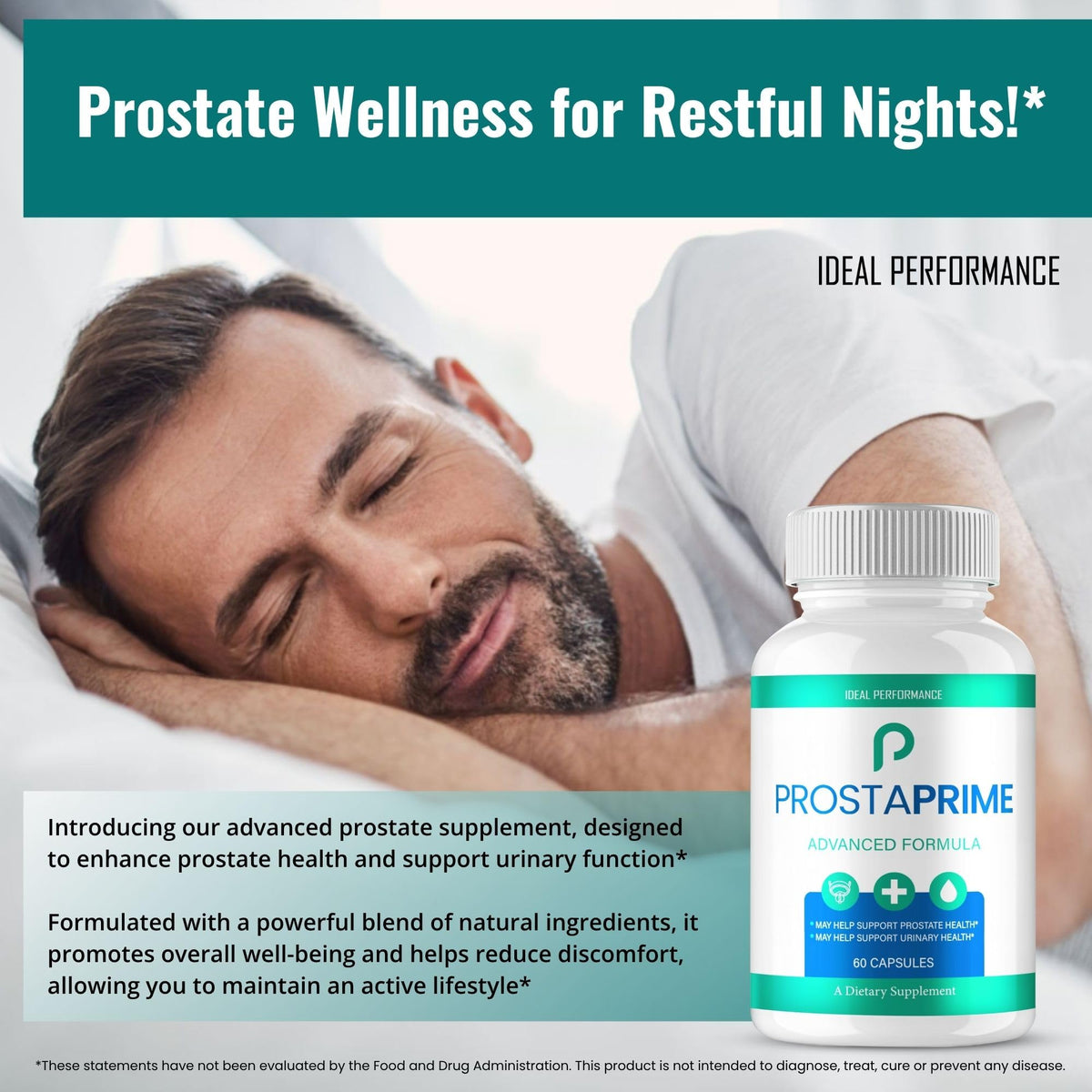 ProstaPrime capsules pour hommes, prise en main avec bouteille