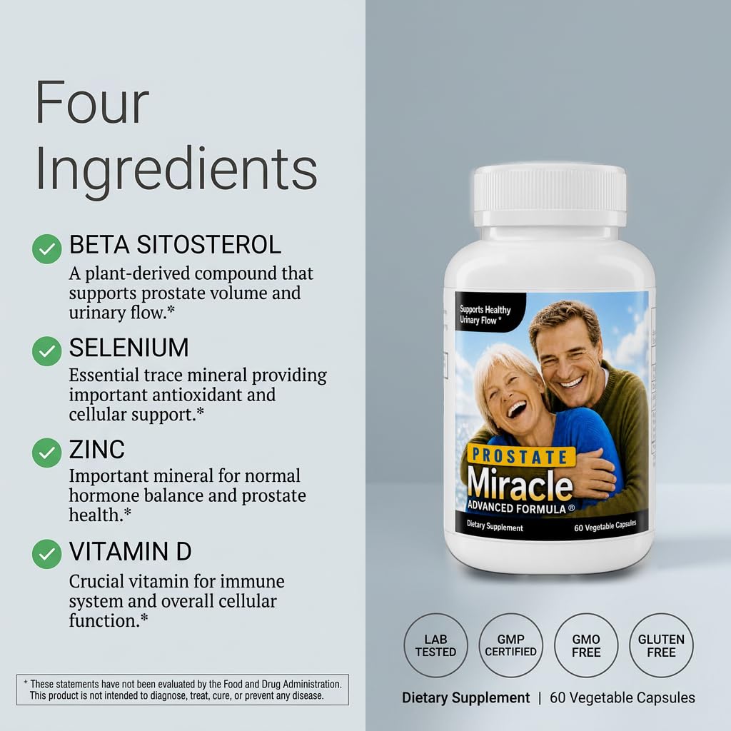 Prostate Miracle 60 capsules avec description des bienfaits