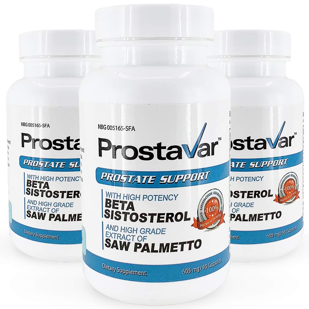 Prostavar complément alimentaire 3 bouteilles Saw Palmetto vue de face