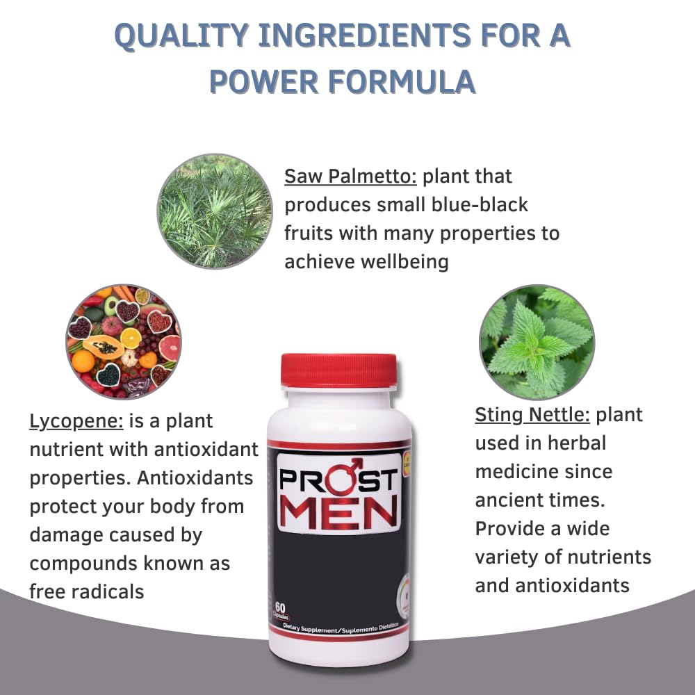 PROSTMEN Complément Alimentaire Prostate 120 Capsules en gros plan