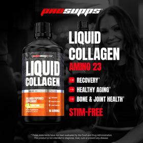ProSupps Amino23 Collagène Liquide Agrumes, étiquette et informations nutritionnelles