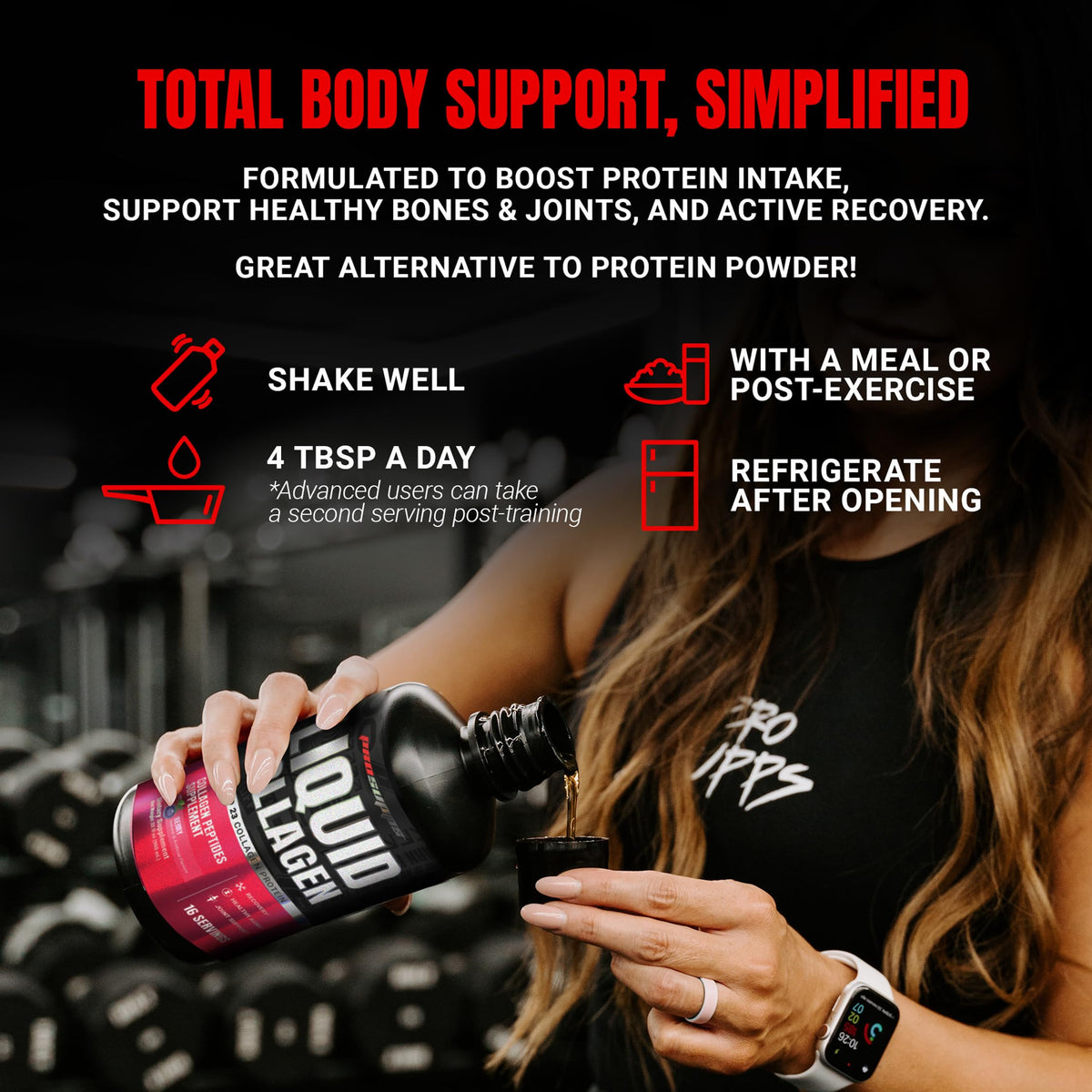 ProSupps Amino23 Collagène Liquide Saveur Baie avec cuillère doseuse
