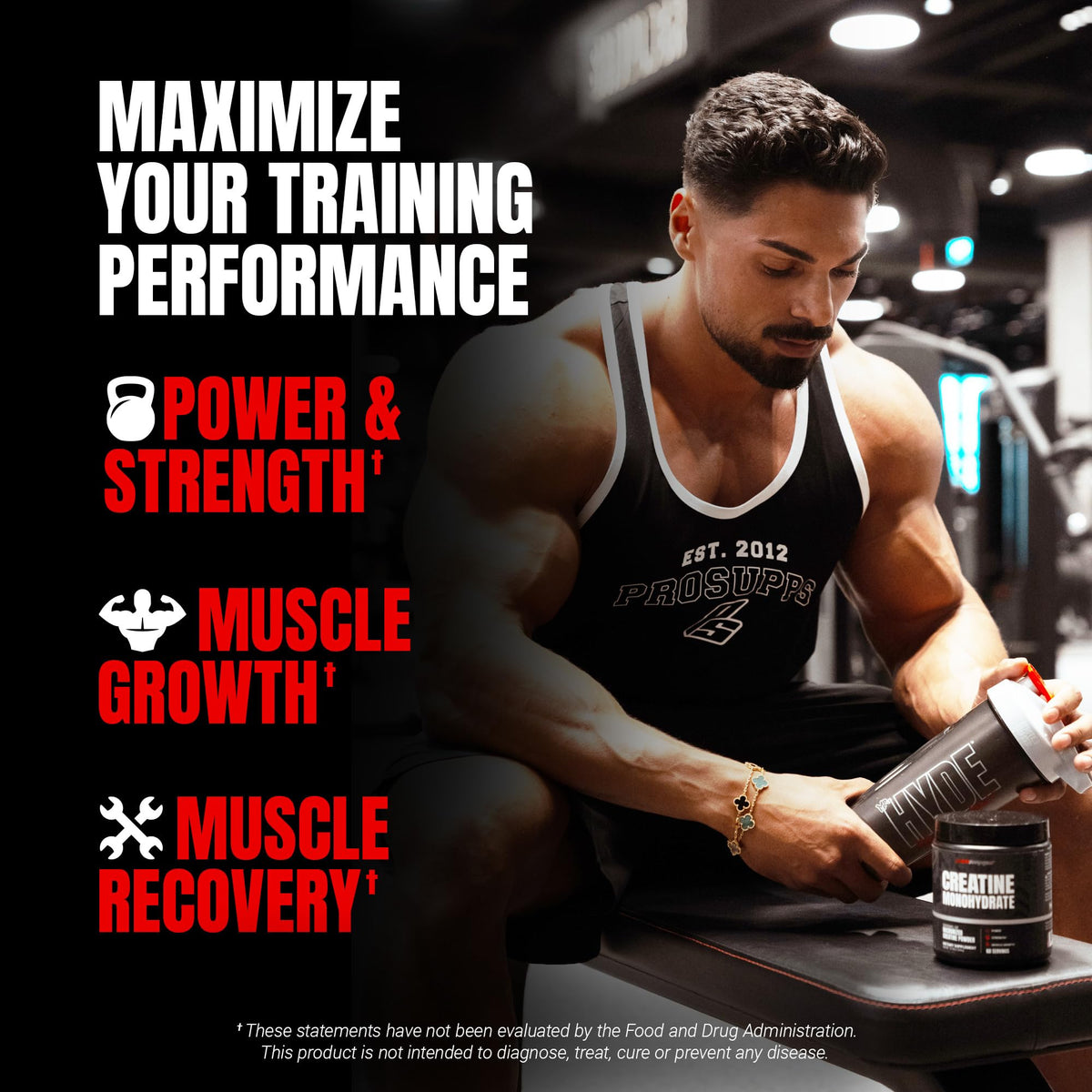 ProSupps Créatine Monohydrate Poudre 340g avec cuillère doseuse