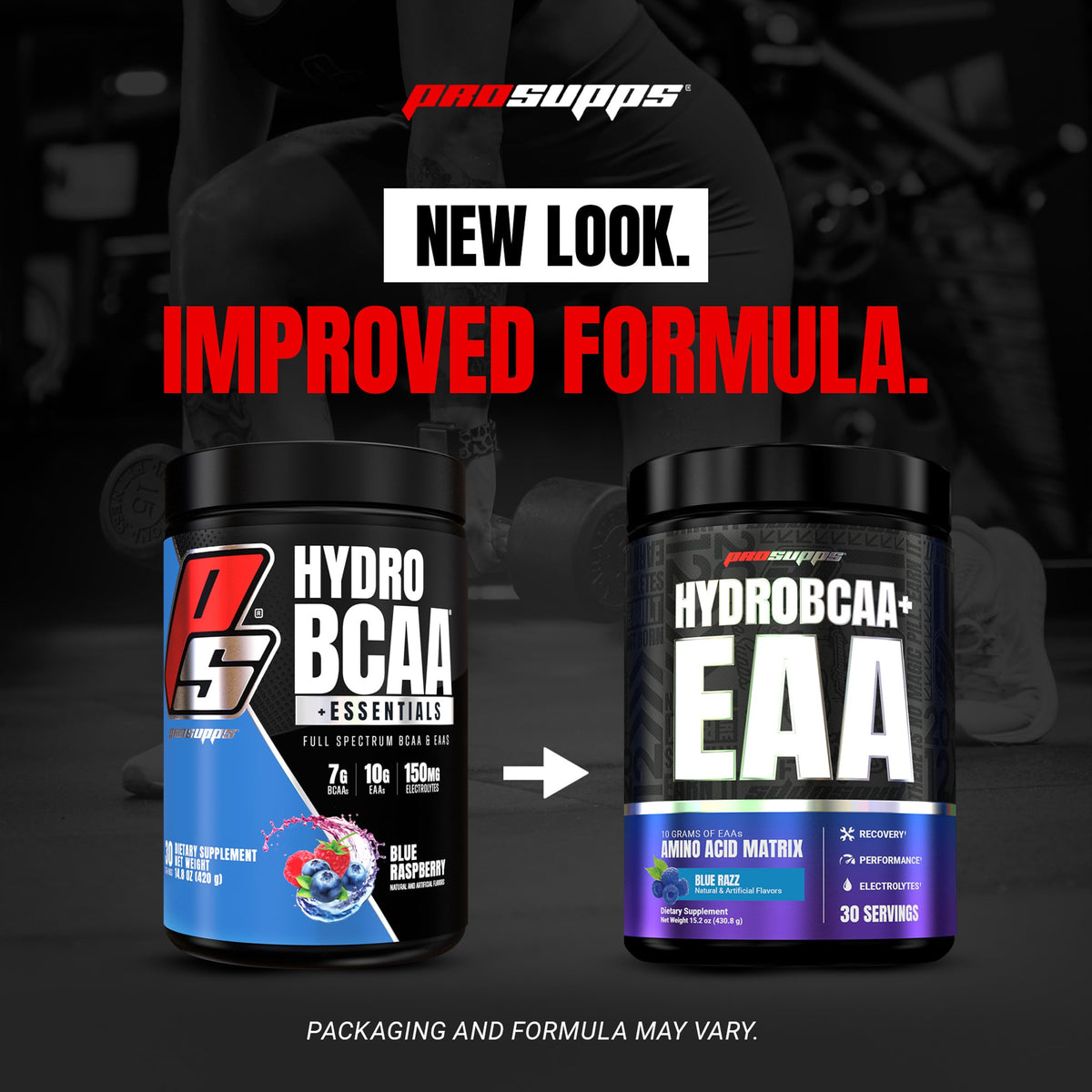ProSupps HydroBCAA Poudre d'acides aminés essentiels 531g en milieu d'entraînement