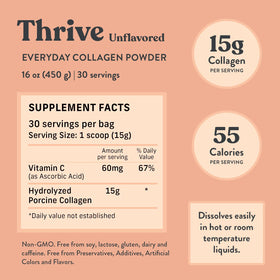 PROTIVA Poudre de Collagène 450 g emballage et informations nutritionnelles