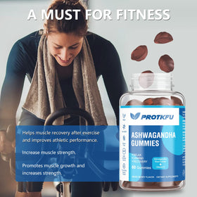ProTKFU Gummies Ashwagandha, dosage de 2 gummies