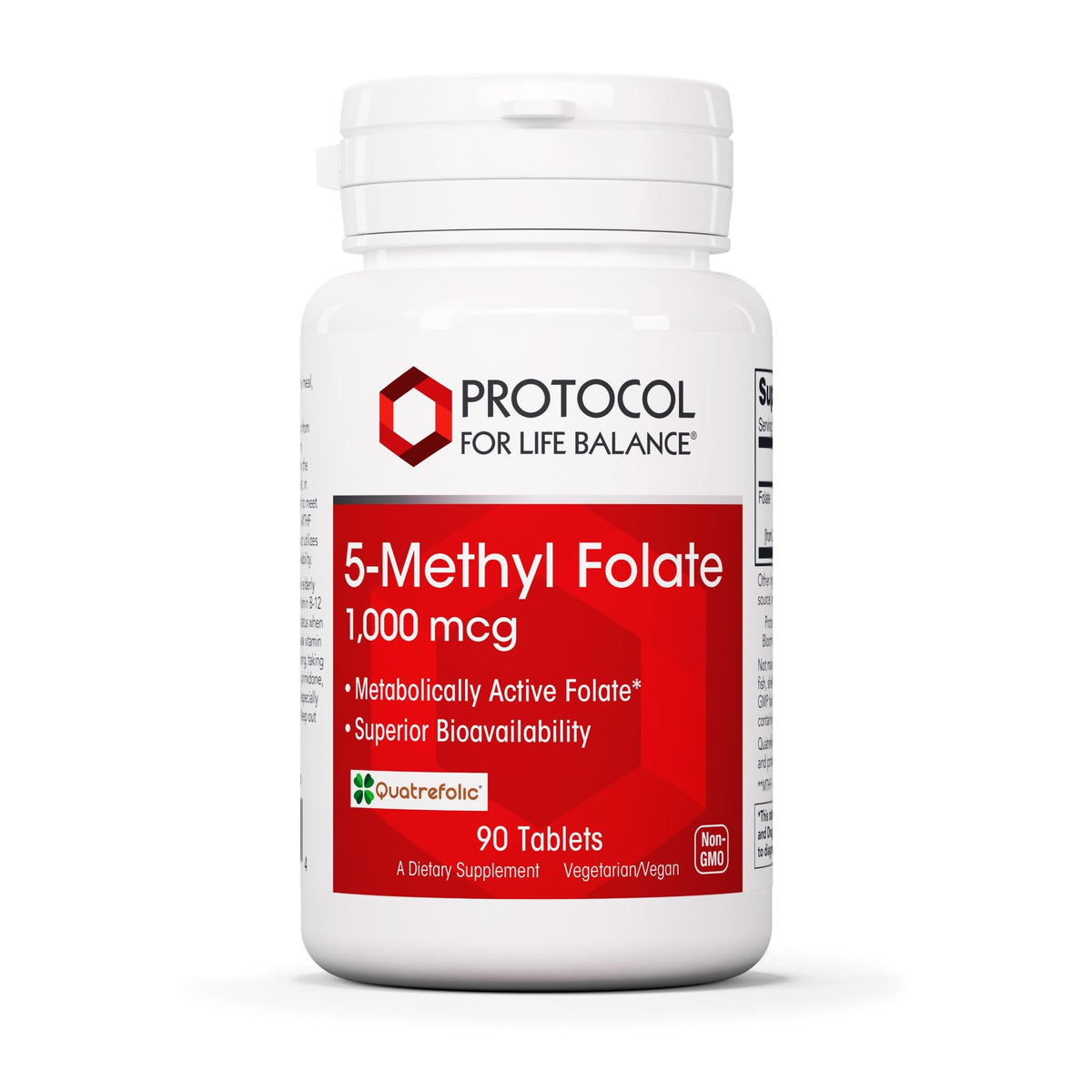 PROTOCOL FOR LIFE BALANCE 5-Méthylfolate 1000 mcg comprimés avant