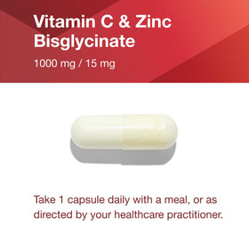 PROTOCOL FOR LIFE BALANCE C-1000 + Zinc-15 capsules avec un verre d'eau