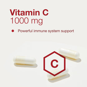 PROTOCOL FOR LIFE BALANCE C-1000 + Zinc-15 capsules sur un fond blanc