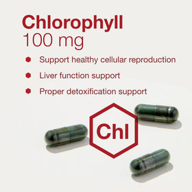 PROTOCOL FOR LIFE BALANCE chlorophylle 100mg étiquette