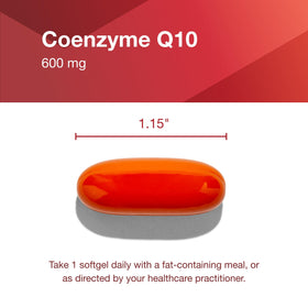 PROTOCOL FOR LIFE BALANCE CoQ10 600mg étiquette de gélules molles