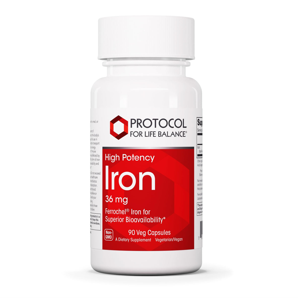PROTOCOL FOR LIFE BALANCE Fer 36mg capsules végétales vue de face