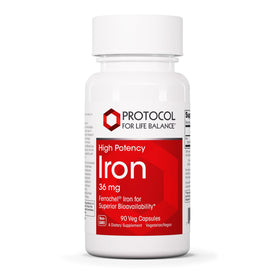PROTOCOL FOR LIFE BALANCE Fer 36mg capsules végétales vue de face