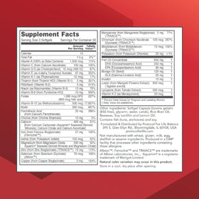 PROTOCOL FOR LIFE BALANCE gélules prénatales avec informations nutritionnelles