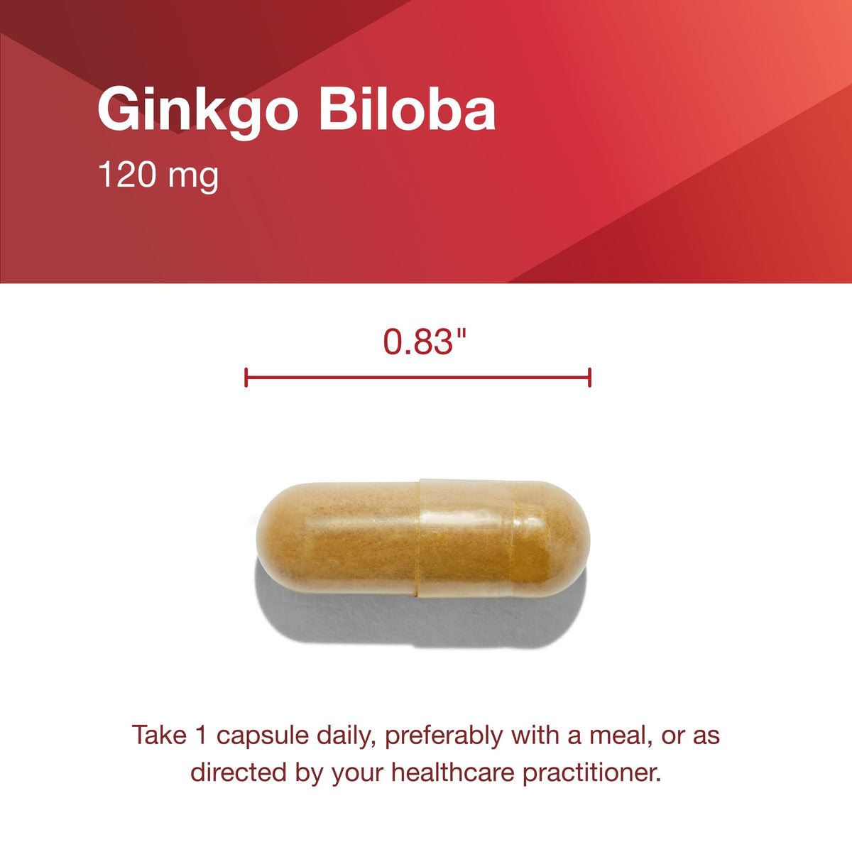 PROTOCOL FOR LIFE BALANCE Ginkgo Biloba 120mg capsules with a glass of water