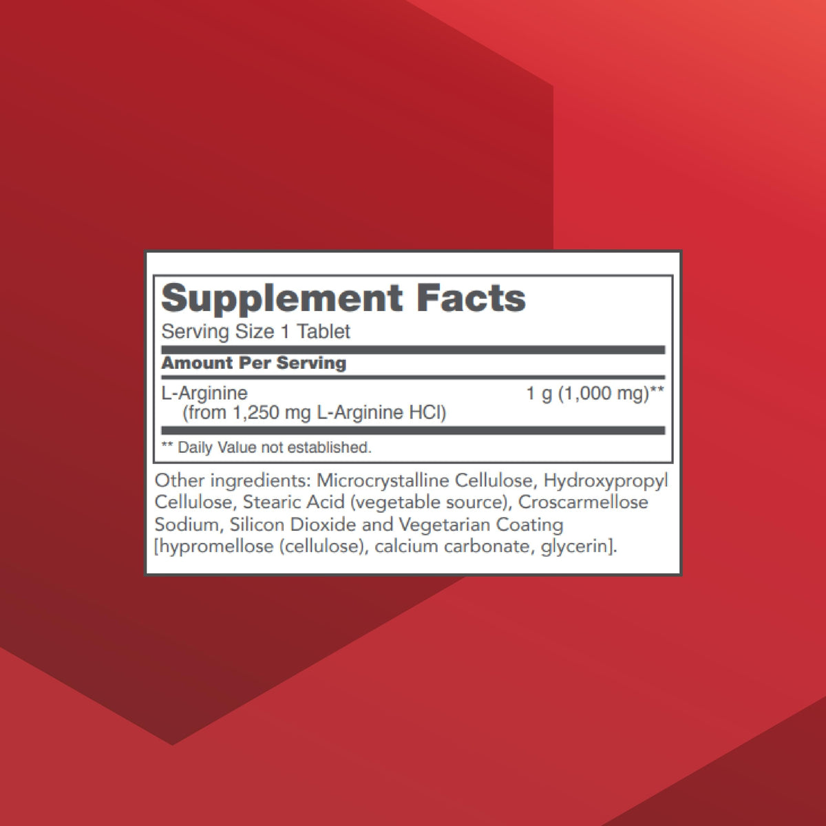 PROTOCOL FOR LIFE BALANCE L-Arginine 1 000mg capsules végétales