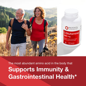 PROTOCOL FOR LIFE BALANCE L-Glutamine 1 000 mg capsules végétales ouvertes