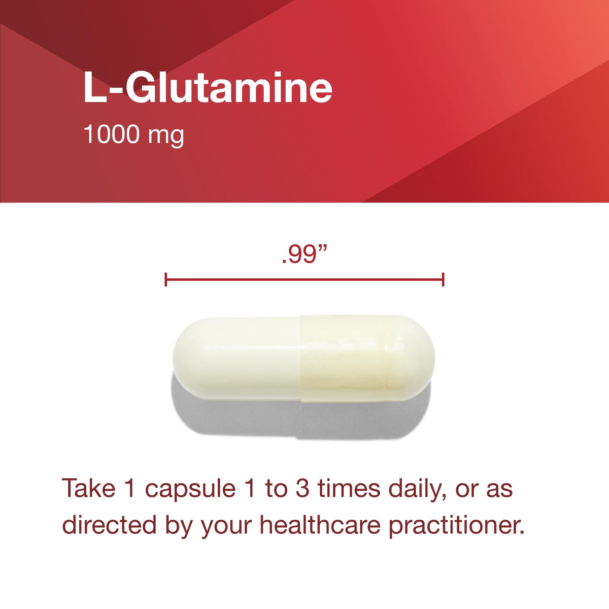 PROTOCOL FOR LIFE BALANCE L-Glutamine 1 000 mg capsules végétales sur fond blanc