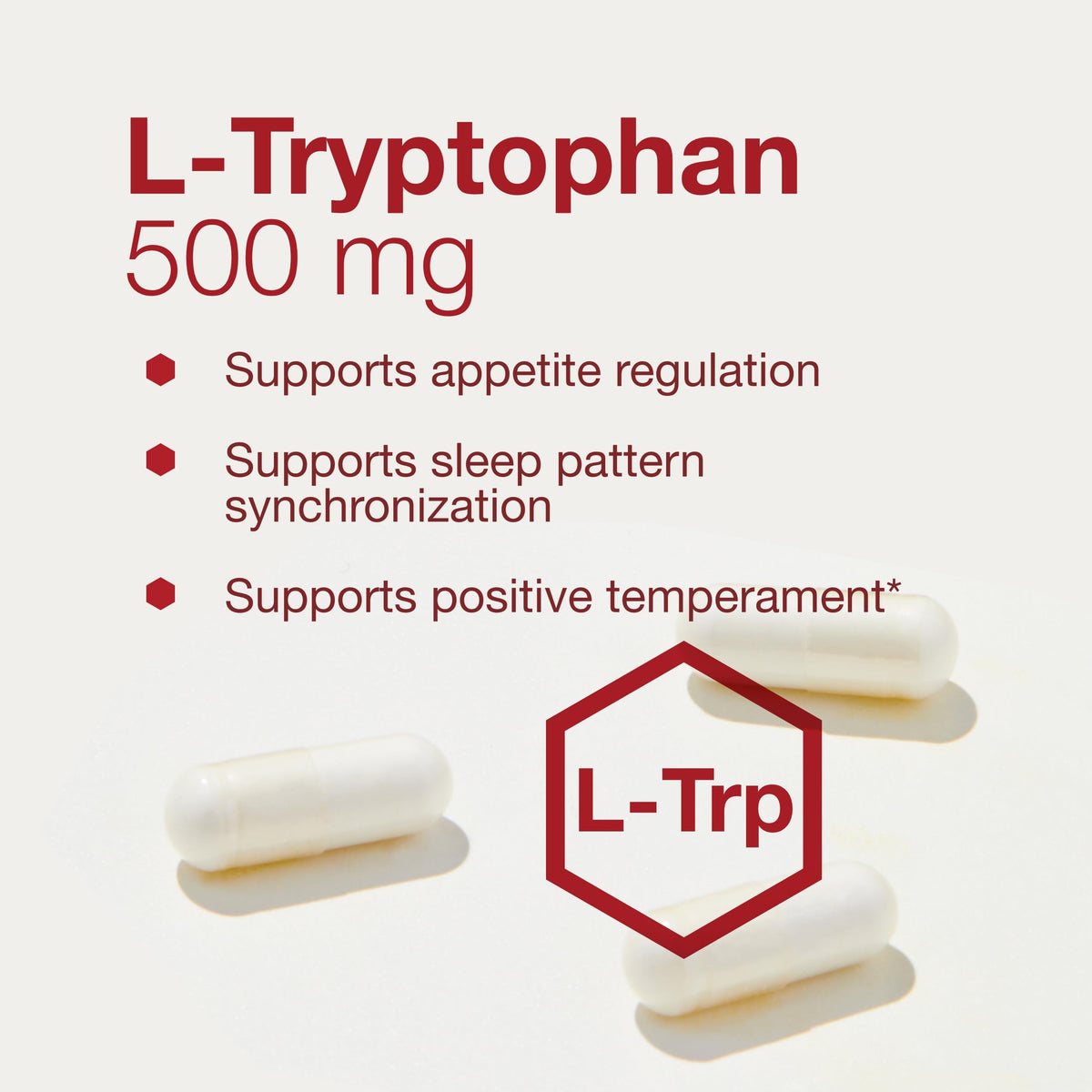 PROTOCOL FOR LIFE BALANCE L-Tryptophan 500mg packaging