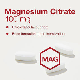 PROTOCOL FOR LIFE BALANCE Magnésium Citrate 400 mg étiquette du produit