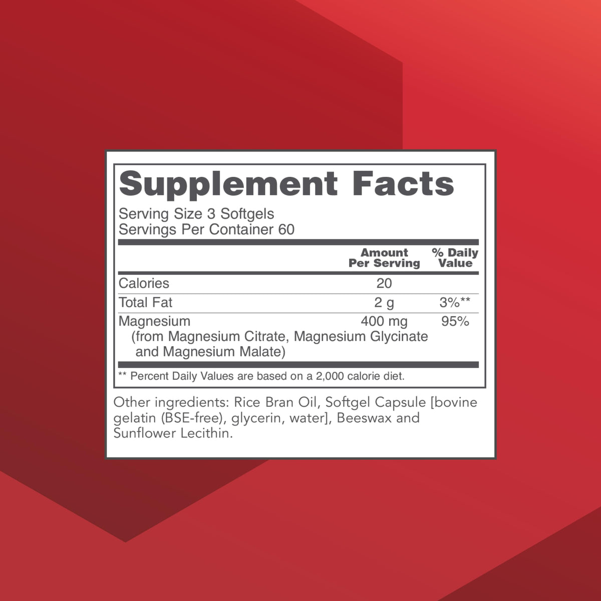Protocol for Life Balance Magnésium Citrate Plus Glycinate 180 gélules, composition détaillée