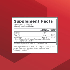 Protocol for Life Balance Magnésium Citrate Plus Glycinate 180 gélules, composition détaillée