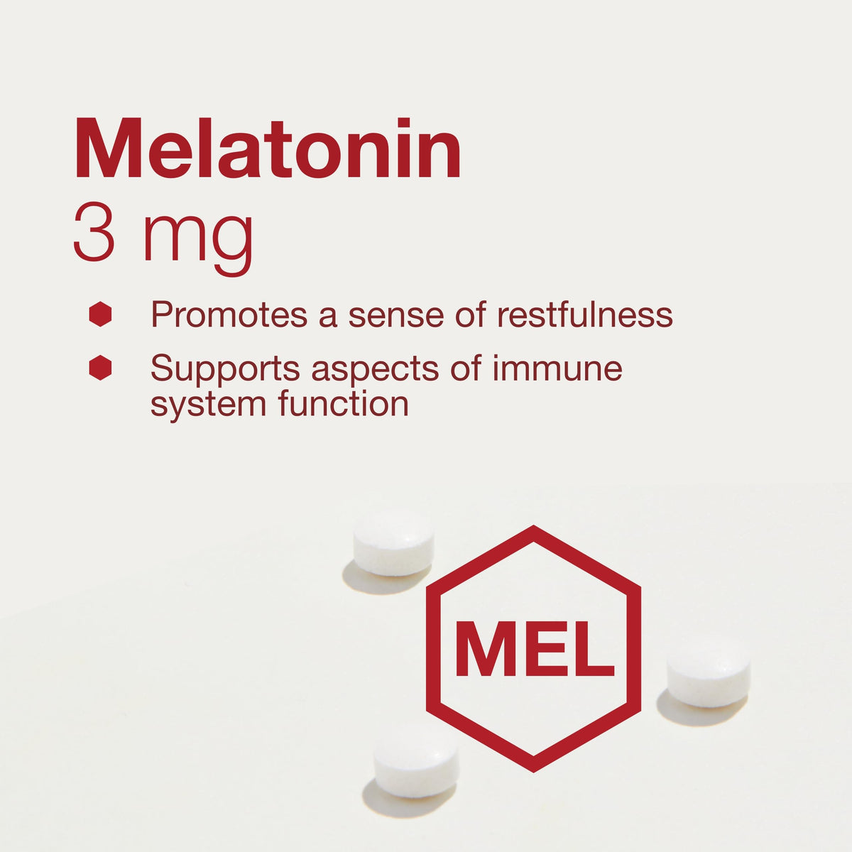 PROTOCOL FOR LIFE BALANCE Melatonin 3mg comprimés à mâcher en main