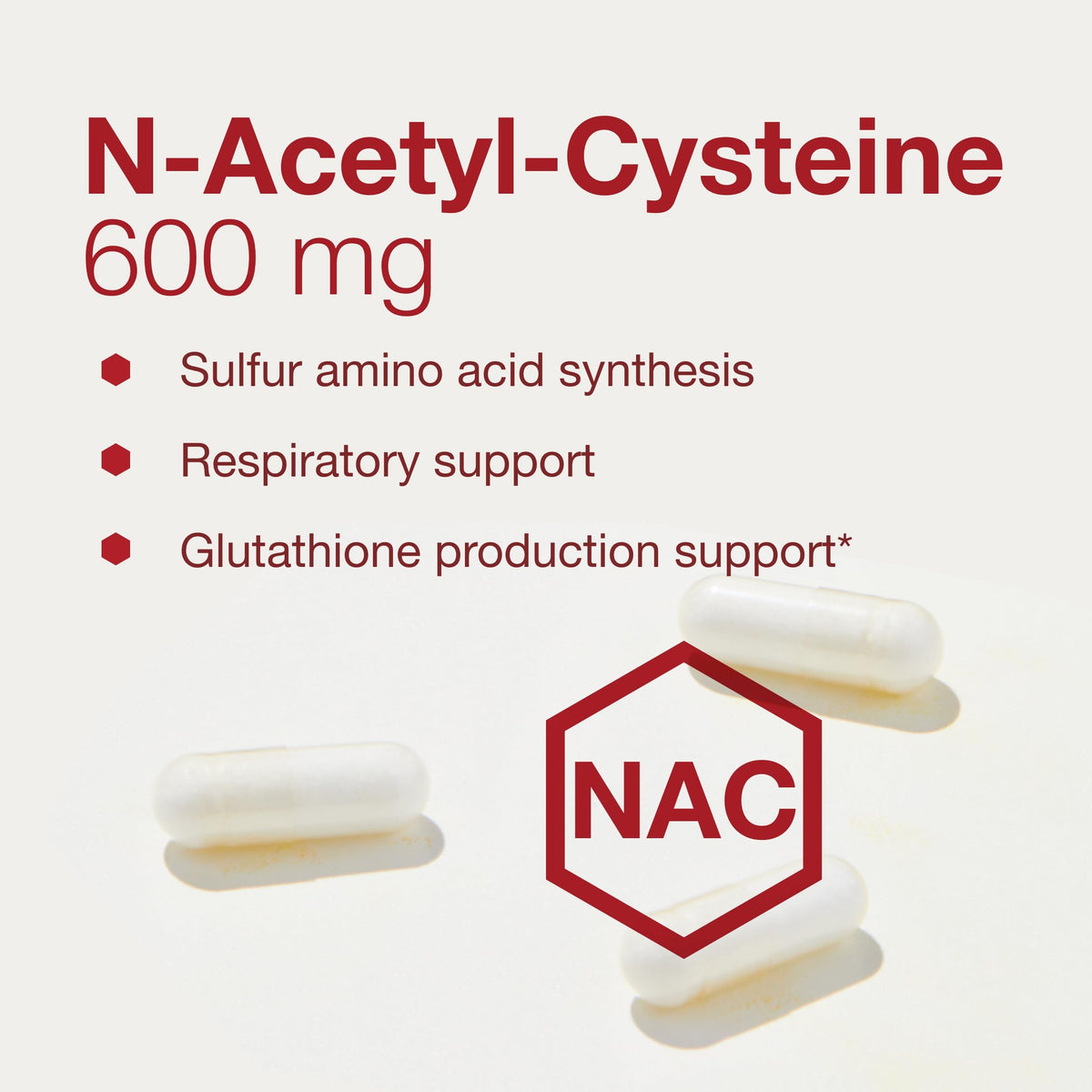 PROTOCOL FOR LIFE BALANCE NAC 600mg Sélénium 100 Veg Caps côté gauche