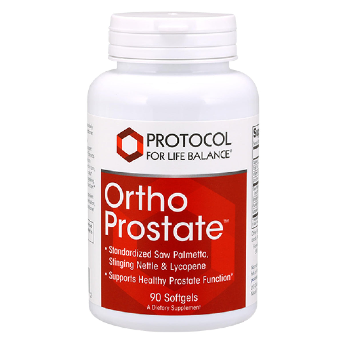 PROTOCOL FOR LIFE BALANCE Ortho Prostate 90 gélules de Saw Palmetto vue avant