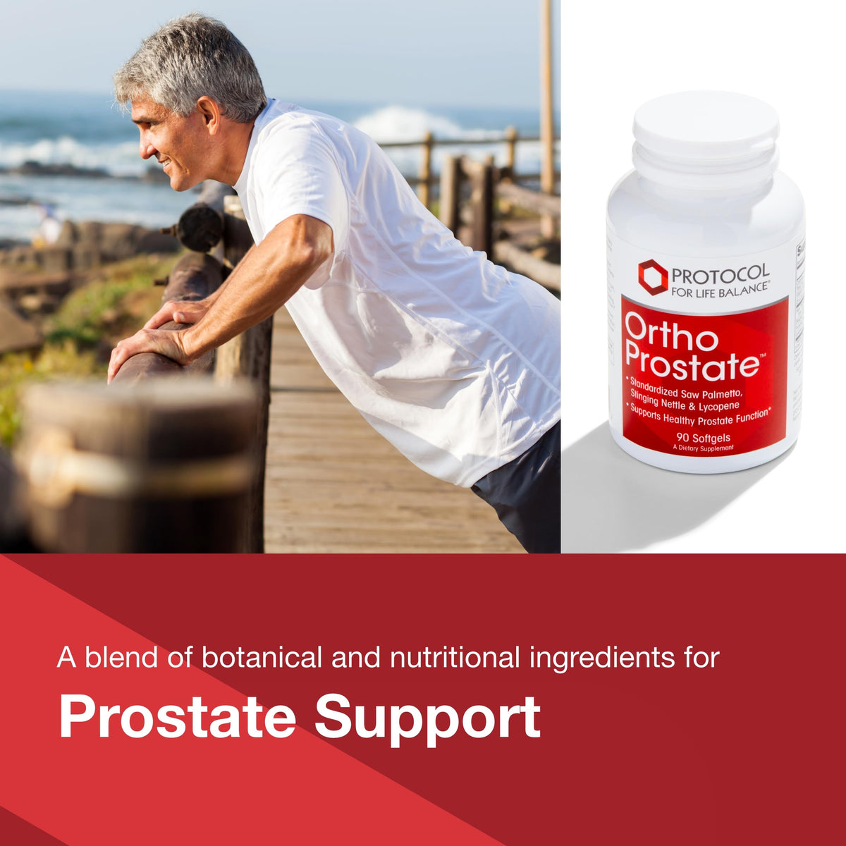 PROTOCOL FOR LIFE BALANCE Ortho Prostate étiquette avec ingrédients