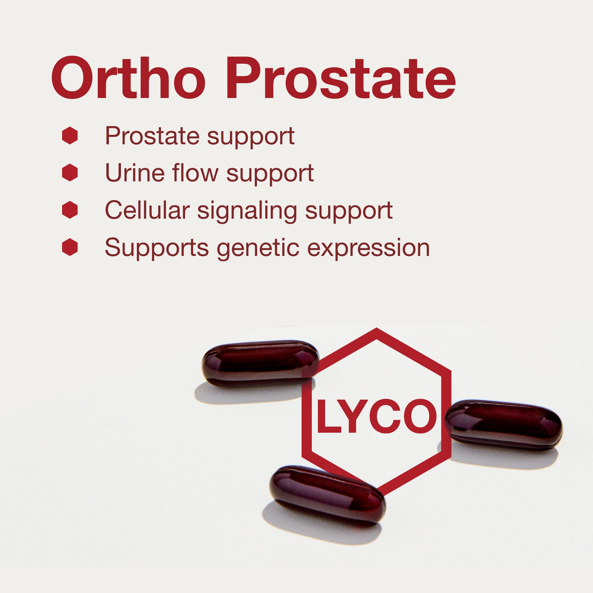 PROTOCOL FOR LIFE BALANCE Ortho Prostate gélules dans une main