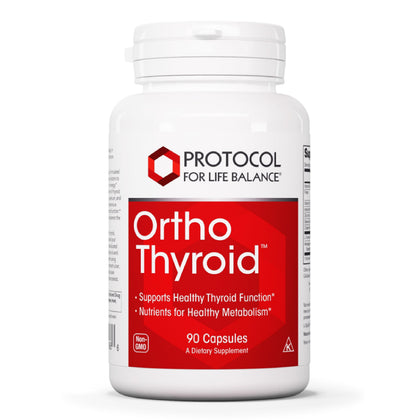 PROTOCOL FOR LIFE BALANCE Ortho Thyroid 90 Caps avec Ashwagandha - vue avant
