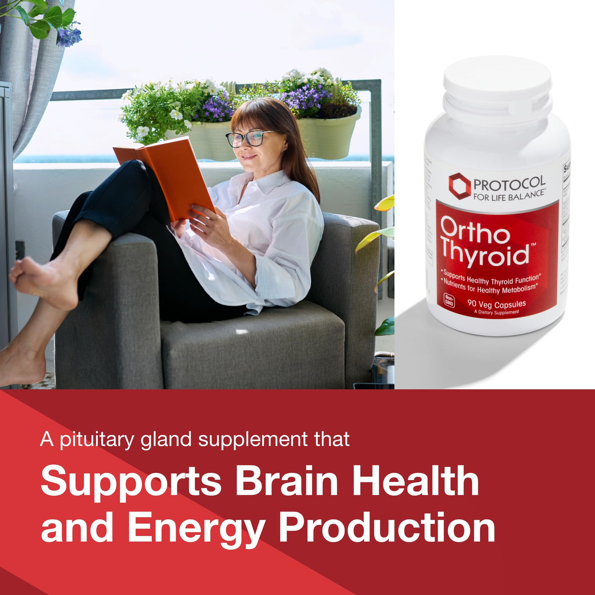 PROTOCOL FOR LIFE BALANCE Ortho Thyroid 90 Caps - capsules ouvertes