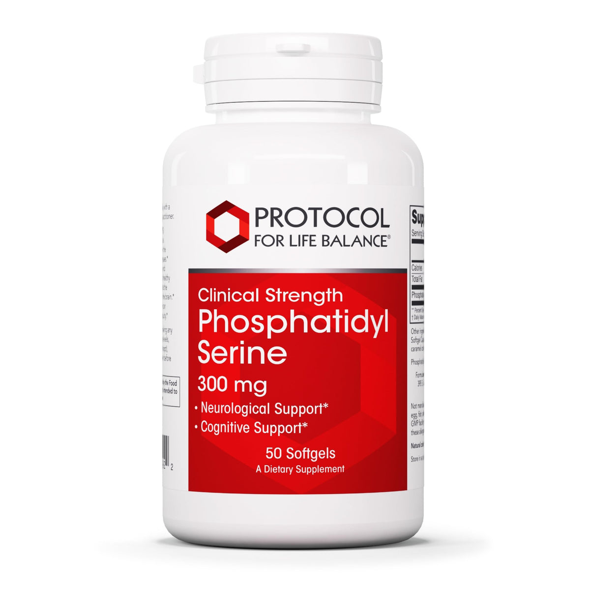 PROTOCOL FOR LIFE BALANCE Phosphatidylserine 300 mg softgels front view