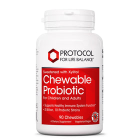 PROTOCOL FOR LIFE BALANCE Probiotiques à Mâcher 90 Chewables vue avant