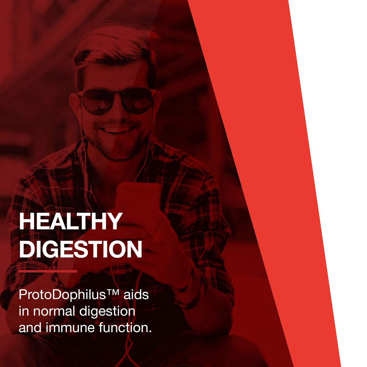 PROTOCOL FOR LIFE BALANCE ProtoDophilus 25 Milliards - Capsules avec un verre d'eau