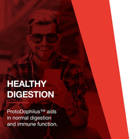 PROTOCOL FOR LIFE BALANCE ProtoDophilus 25 Milliards - Capsules avec un verre d'eau